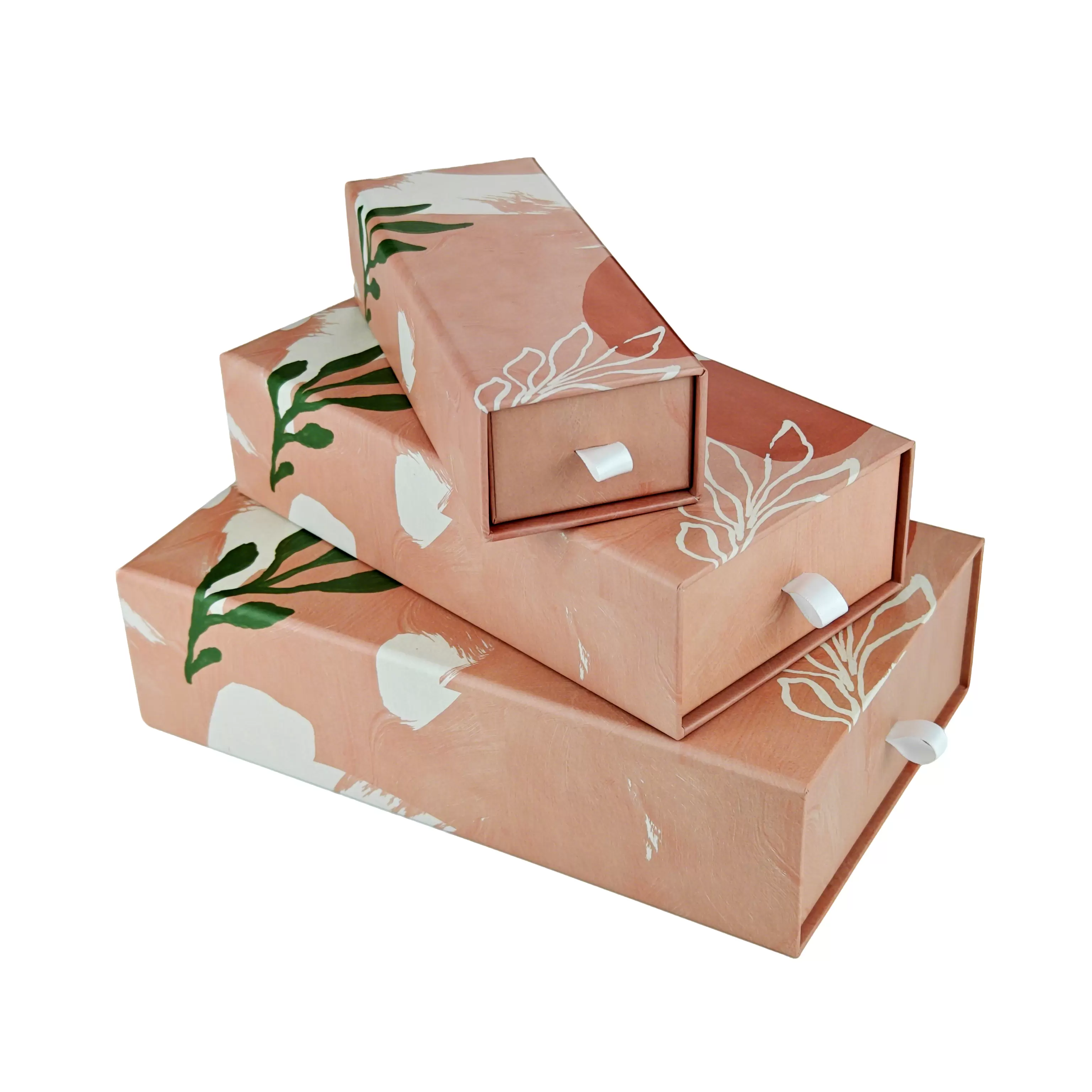 Rigid drawer gift box packaging with pull-out sleeve